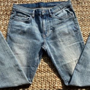 Outerknown Light Wash Slim Straight Jeans - Faded Blue